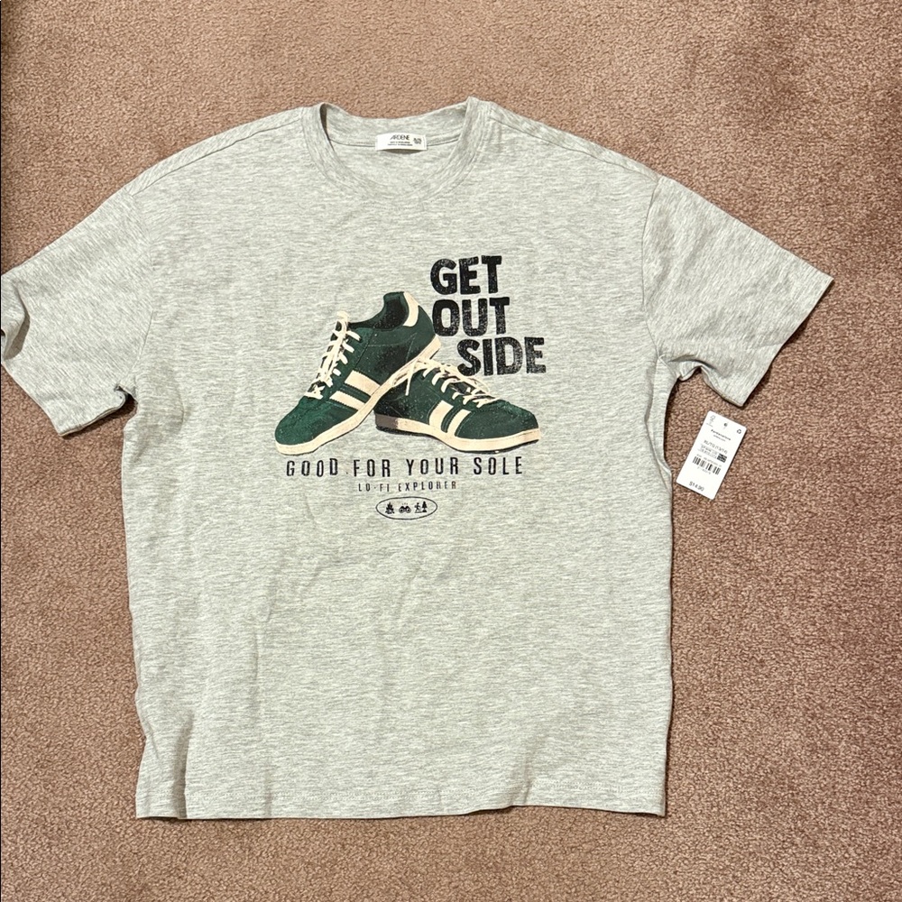 Ardene Light Gray 'Get Outside' Graphic Tee